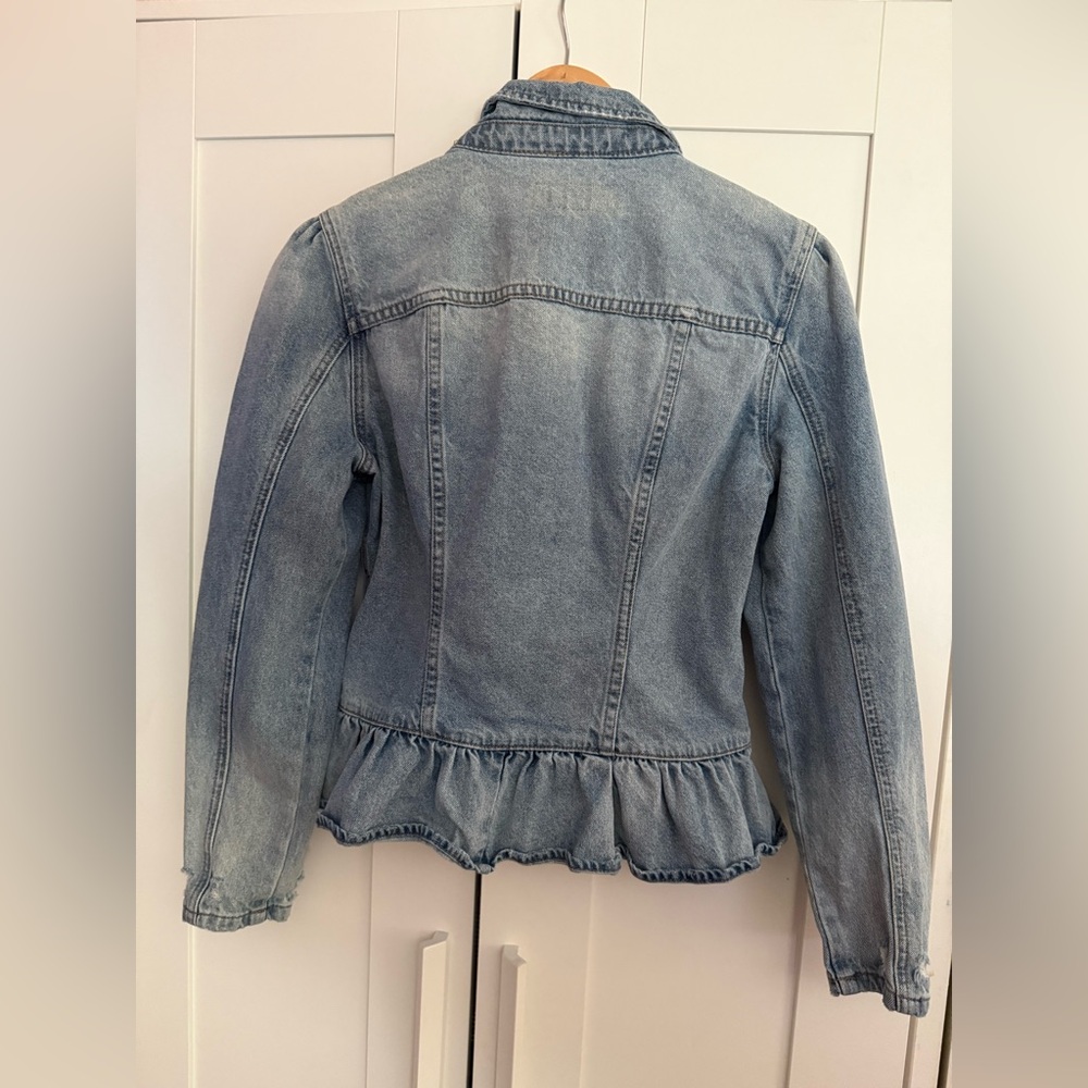 Blank NYC Denim Peplum Jacket. Used but good condition. - Picture 3 of 14